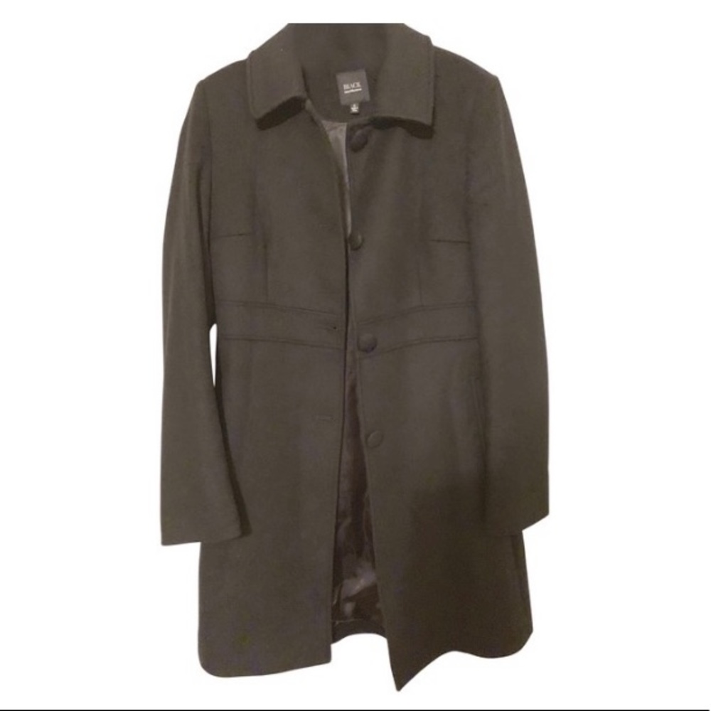 Saks Fifth Ave Black Cashmere Coat